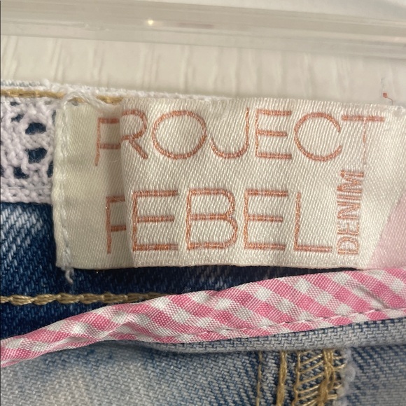 Light Wash Denim Shorts - Picture 6 of 12